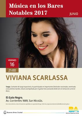 Viviana Scarlassa au Gato Negro vendredi [à l'affiche]