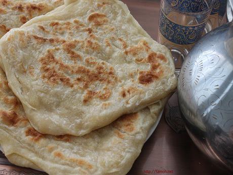 Msemen crêpe feuilletée