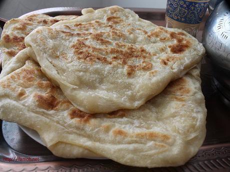 Msemen crêpe feuilletée