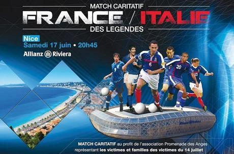 Rediffusion du match de football France / italie des légendes - replay streaming