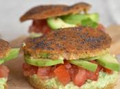 Burgers veggie sans gluten paprika, avocat, coriandre tomates