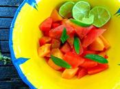 Salade pastèque cantaloup