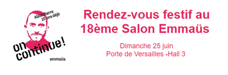 Rendez-vous festif au 18ème édition du Salon Emmaüs