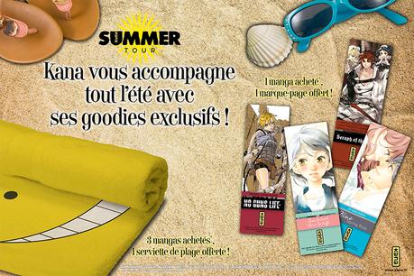 Kana vous offre une serviette de plage et des marque-pages pour son opération de l’été !