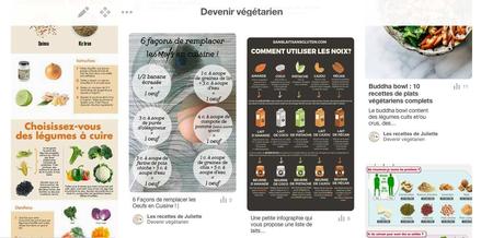 Devenir végétarien ( Food Revolution avec Pinterest )