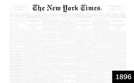 L'évolution du logotype du New York Times de 1851 à 2017