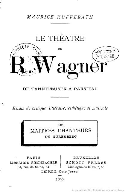 La première munichoise des Maîtres chanteurs de Nuremberg racontée par Maurice Kufferath en 1898