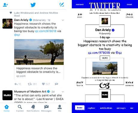 WEBDESIGN : Les applications populaires s’offrent un design brutaliste