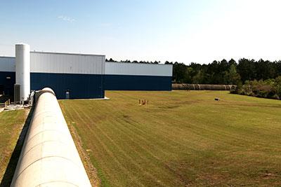 Photograph of the LIGO Livingston facility