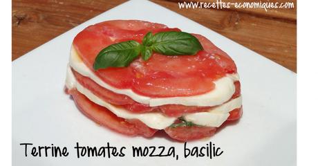 Terrine de tomates mozzarella