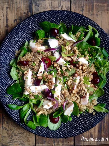 Délicieuse salade quinoa cerises