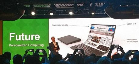 Lenovo présente un concept de laptop flexible et pliable