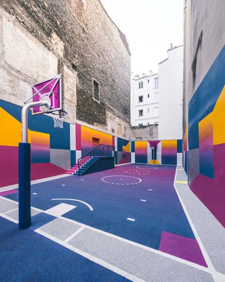 Le playground Pigalle-Duperré, entre street art et graphisme