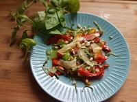 Salade de poivrons au basilic