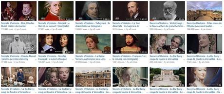 Tv replay: Secrets d'Histoire émissions en streaming sur Youtube