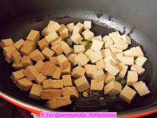 Tofu aux cerises Griottes (Vegan)