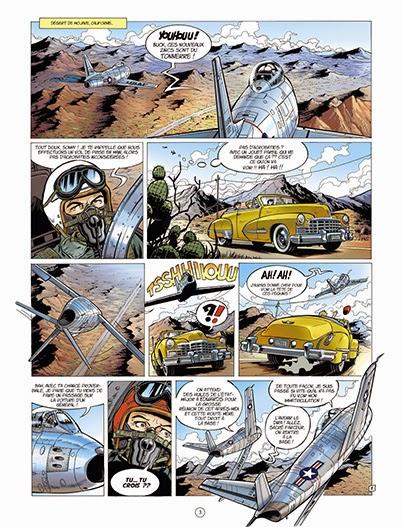 Page de buck Danny Classic T1 Sabre sur la Corée de Zumbiehl et Arroyo chez Zéphyr BD et Dupuis