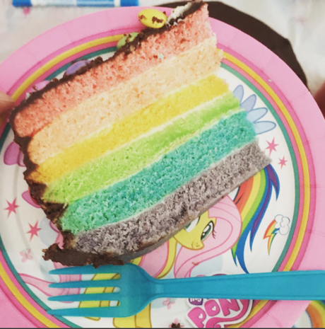 Mon premier rainbow cake