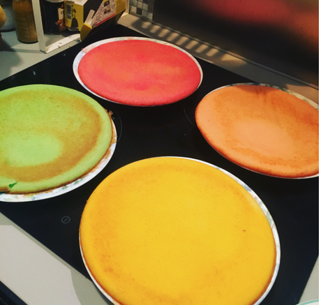 Mon premier rainbow cake