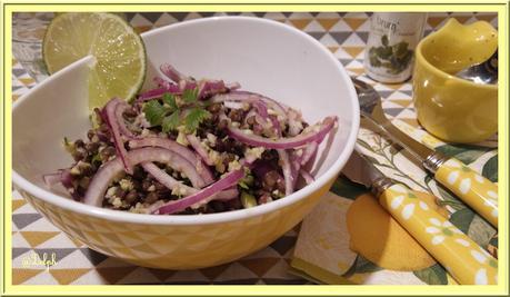 Salade de Lentilles et Courgettes au Citron vert Salade de Lentilles et Courgettes au Citron vert