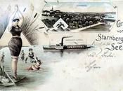 Invitation baignade Starnberg: carte postale ancienne