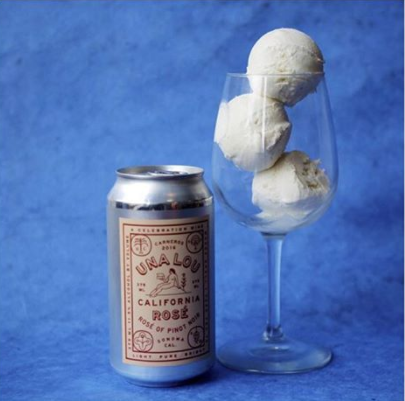 Sonoma Rosé, la glace au rosé