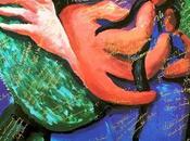 Affiche décors David Hockney pour Tristan Isdolde (Los Angeles 1987)
