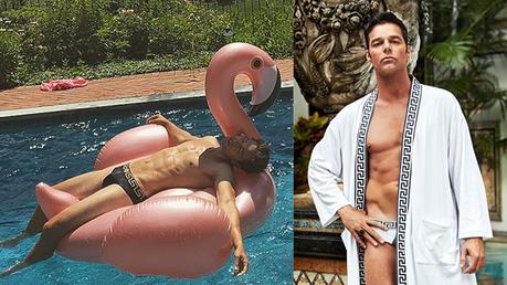 TREND : black Versace swimwear