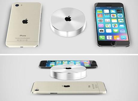 iphone concept recharge induction - iPhone 7S & iPhone 8 : le chargeur sans fil ne serait pas inclus