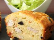 Cake poulet, tomates séchées olives