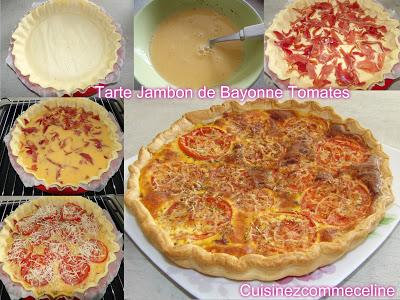 Tarte Tomate Jambon de Bayonne