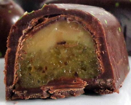 Chocolats fins : caramel salé et pistache