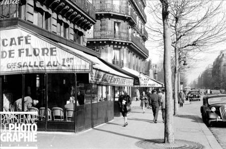 30 mars 1951 Monique à Saint Germain des Prés