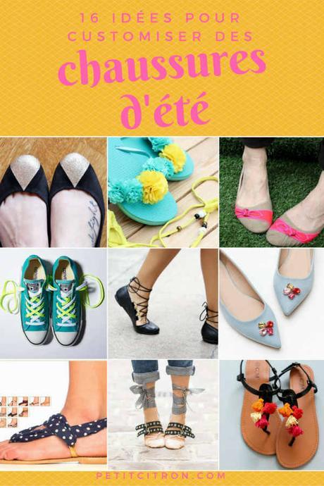 16 idées pour customiser des chaussures (ballerines, tongs, baskets…)