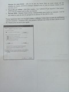 Paramétrage de la carte réseau