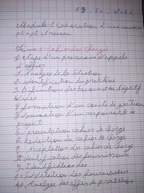 cahier des charges informatique réseau