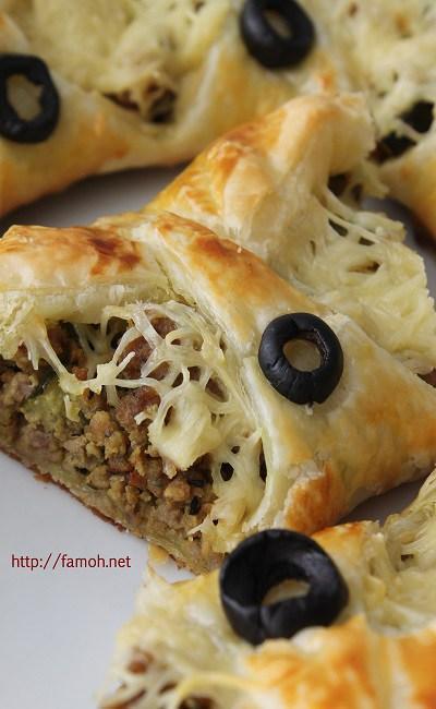 Couronne feuilletée à la viande hachée