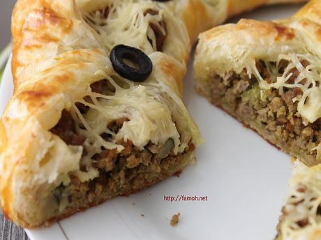 Couronne feuilletée à la viande hachée