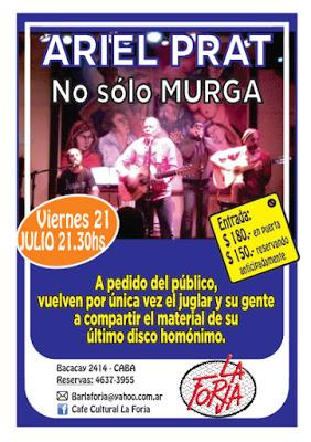 Dernier récital No solo murga à La Forja [à l'affiche]