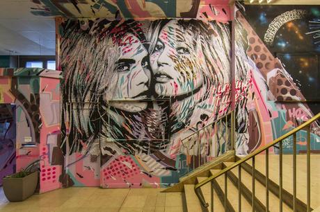 100 street-artistes revisitent cinq étages de la Cité Universitaire à Paris