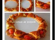Tarte couronne tomates, mozza chèvre