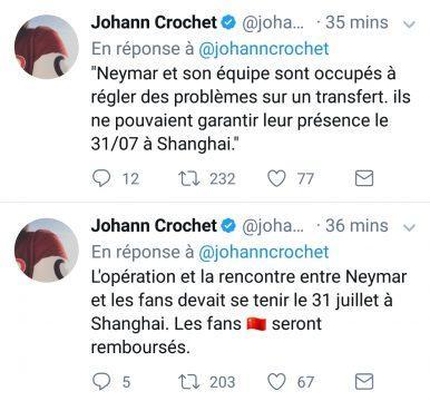 Flash : Neymar annule son voyage en Chine car « impliqué dans un transfert » !!