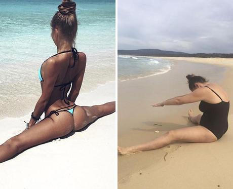 Cette femme s’est mise en tête de parodier les photos Instagram les plus populaires