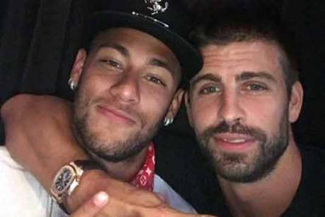 Neymar et Gerard Piqué Barcelone