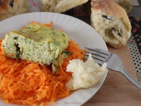 courgettes râpées en omelette