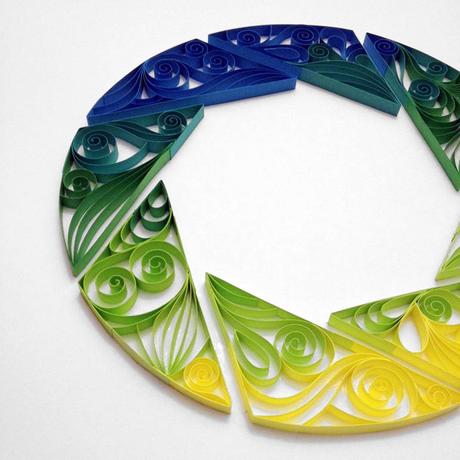 Quilling paper art by Alia Bright