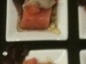 Minis-sashimi thon frais l’huile sésame beurre d’anchois.