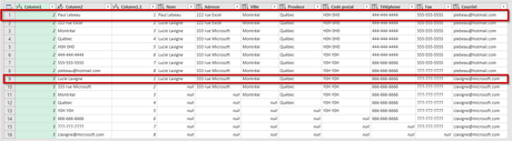 Power Query Filtrer sur 1