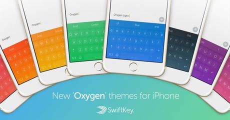 Belle MAJ de SwiftKey Clavier sur iPhone (gratuit) avec des nouveaux thèmes