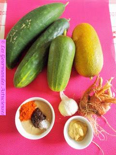 Tajine aux concombres (Vegan)